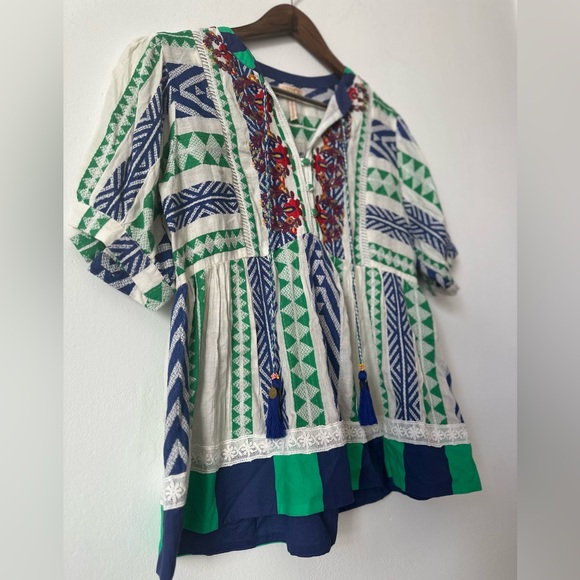 NWT Anthropologie–Verb by Pallavi Singhee Sylvia Babydoll Blouse - Picture 9 of 13